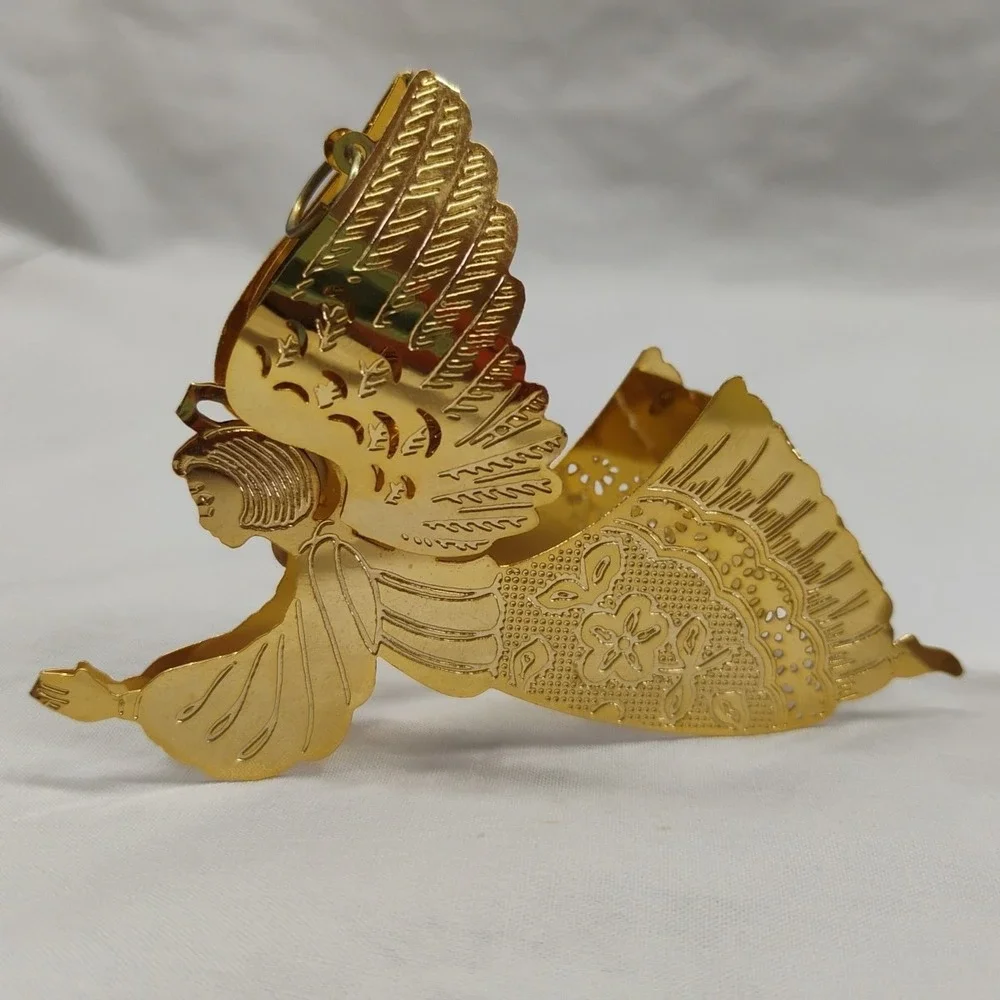 Hallmark 1989‎ Brass Angel Christmas Ornament & Vintage Figurine